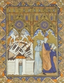 Psautier de Saint-Louis, folio 9v.