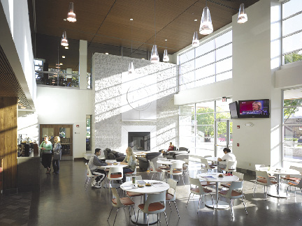 café en bibliothèque