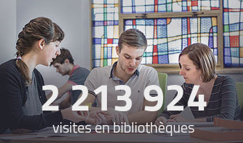 Il y a eu 2 213 924 visites aux bibliothèques UdeM cette année