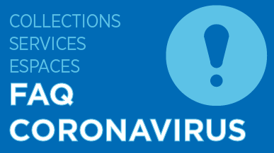 Tuile promotionnelle de la FAQ Coronavirus des bibliothèques